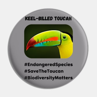 Endangered Toucan Pin