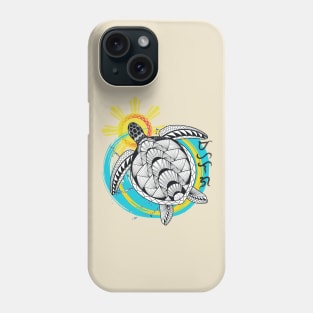 Tribal line Art Turtle / Baybayin word Mahalaga (Precious / Valued) Phone Case