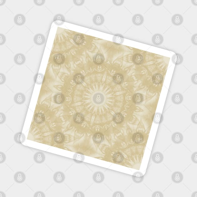 Kaleidoscope in beige Magnet by hereswendy