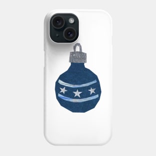 Bauble - Small blue 3 stars Phone Case