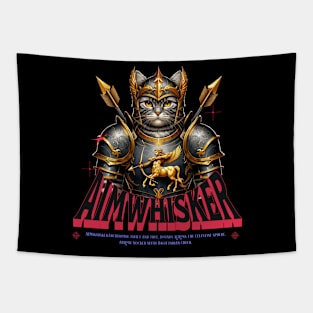 Sagitarius Knight Cat - Zodiac Astrology Armor Tapestry