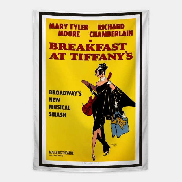 Breakfast at Tiffany's Tapestry by RockettGraph1cs