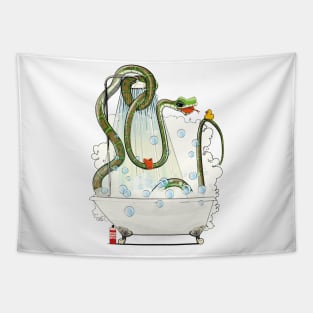 Snake in the Shower Tapestry