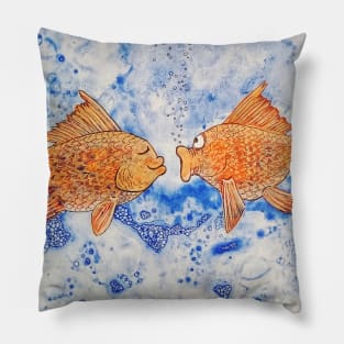 Goldfish Rendezvous Pillow