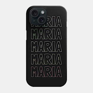 Maria Name Pattern Phone Case