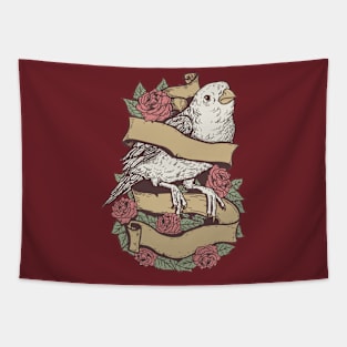 bird vintage rose Tapestry