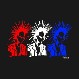 Punk Patriots Red White Blue by Blackout Design T-Shirt