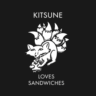 A Kitsune Eating a Sandwich! T-Shirt