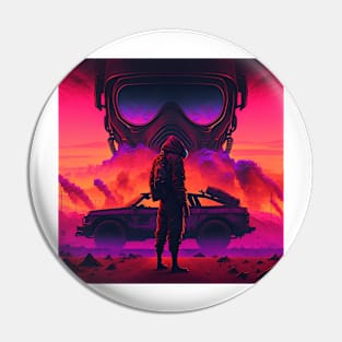 Synthwave apocalypse Pin