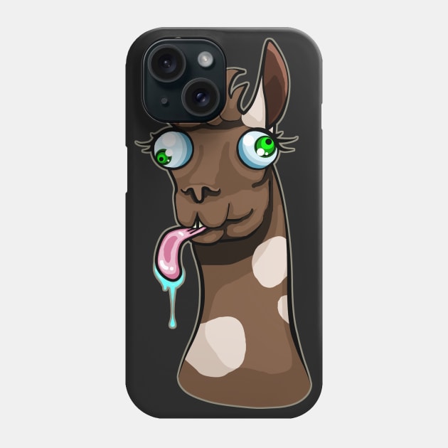 Goofy Llama Phone Case by ChePanArt