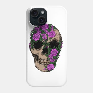 Skull Flower Artwork Phone Case