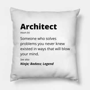 Architect - Ninja, Badass, Legend Pillow