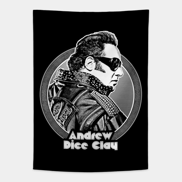 Andrew Dice Clay /// Retro Style Fan Design Tapestry by DankFutura