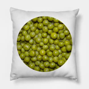 Green Peas Photograph Circle Pillow