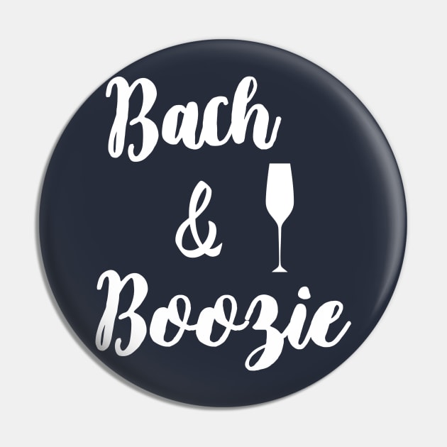 Bachelorette Party Squad - Bach Boozy Boozie Bride & Boujee Pin by WassilArt