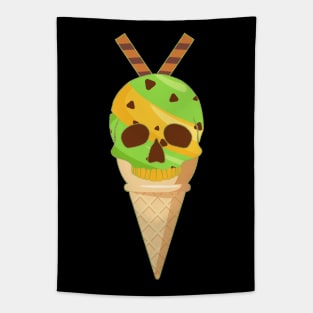 Ice Cream Skull Tapestry