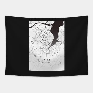 Kiel Germany City Map Tapestry