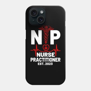 NP Nurse Practitioner Graduation RN Nurse For Nursing School Phone Case