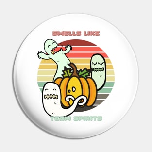 Sunset Ghosts / Smells Like Team Spirits (Pumpkin Edition) Pin