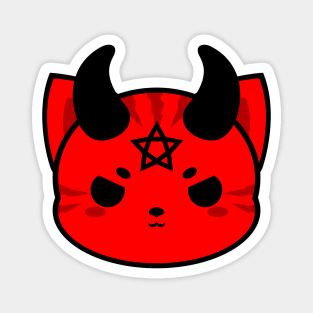 Cute Devil Cat Magnet