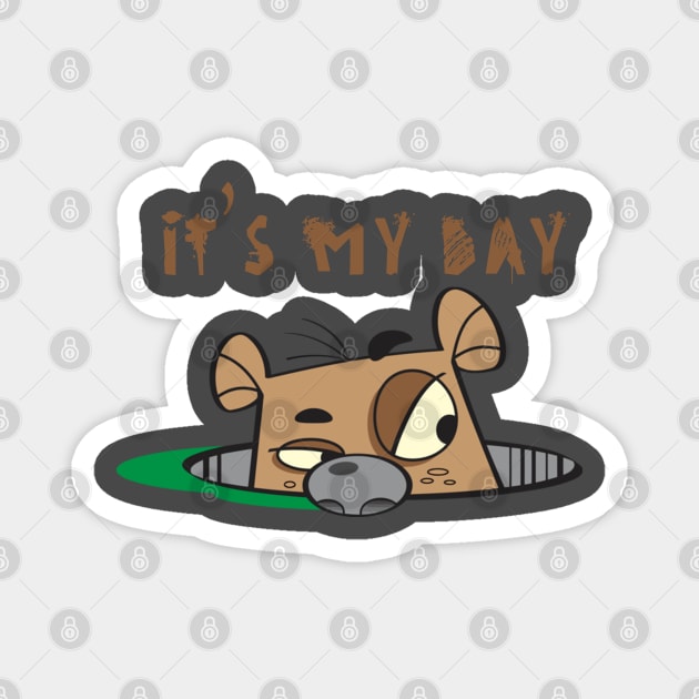 Groundhog Day t-shirt Magnet by adouniss