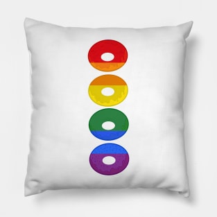 Donuts Rainbow Pillow