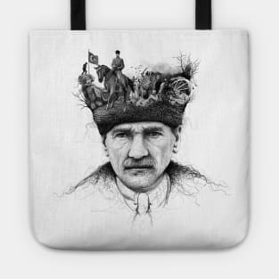 Ataturk digital illustration, Leader of Turkey Tote