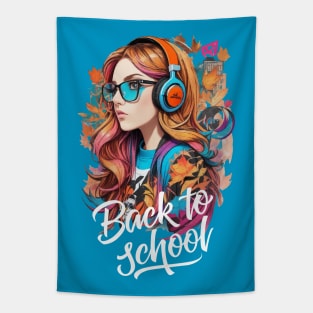 Back to school. High school student Tapestry