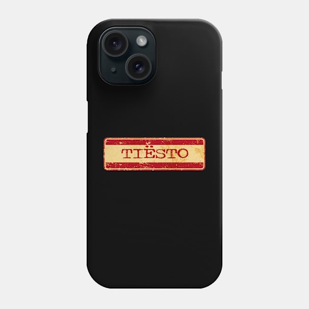 Retro Text - TIESTO Phone Case by Jurou