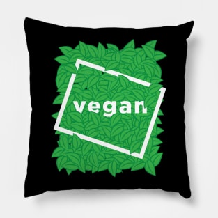 Vegan Plant Based Gift Vegetarian Healthy Women Men Boys Girls Funny Gift Pillow