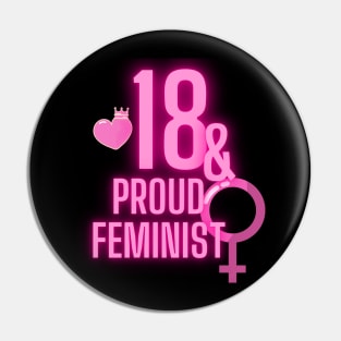 18th birthday bday girl woman daughter feminist feminism wife mom Pin