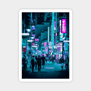 Tokyo Neon Retro Synthwave Magnet