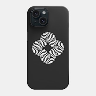 Striped Curly Cross Phone Case