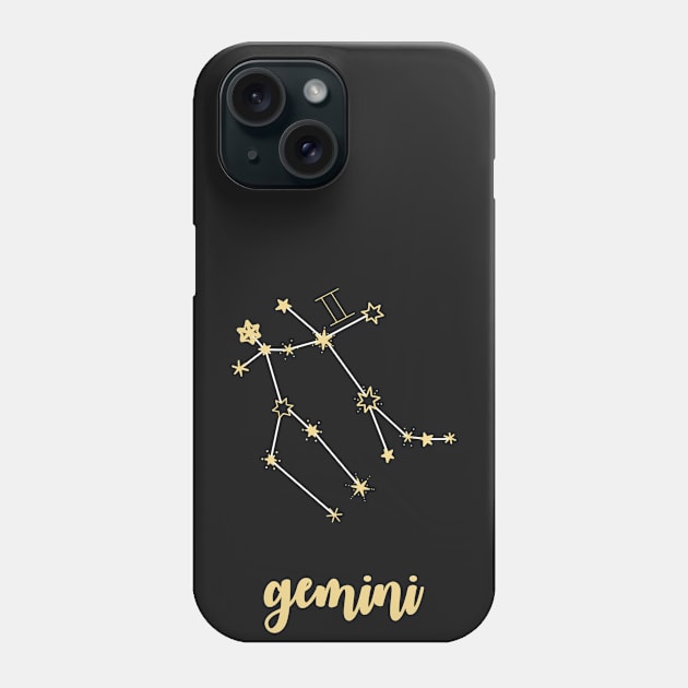 Gemini zodiac Phone Case by morgananjos