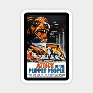 Classic Science Fiction Movie Poster - Attack of the Puppet People Magnet