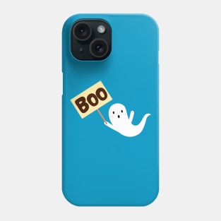 ghost boo halloween parody Phone Case
