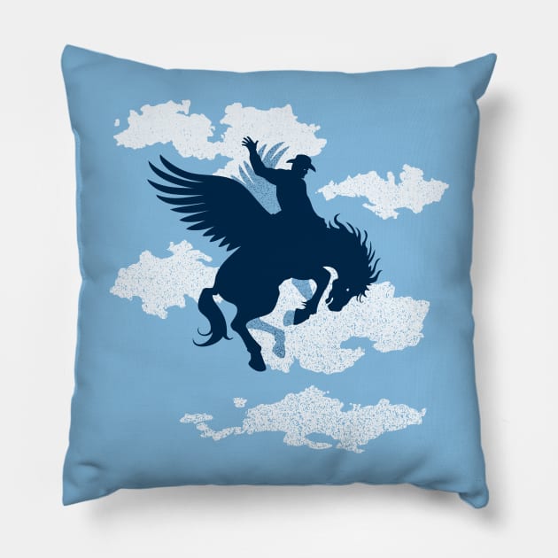 Sky Rodeo Pillow by tomburns