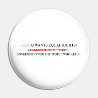 LGBTQ Government Corruption Pin