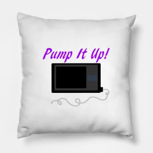 Pump It Up! 2 Purple Pillow