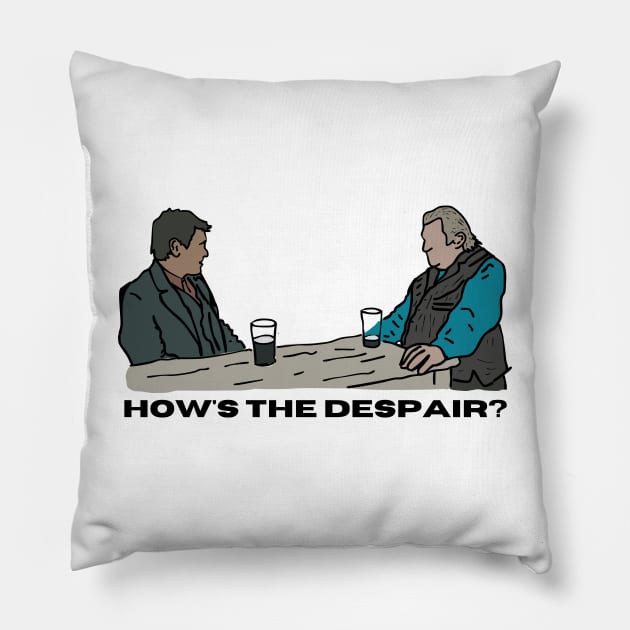 How's the despair? - Banshees of Inis Erin Pillow by Melty Shirts