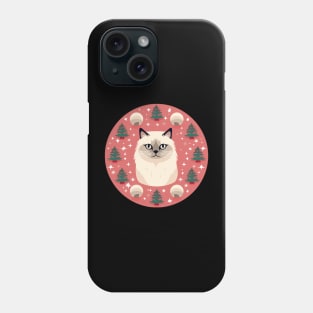 Birman Cat Xmas Ornament, Love Cats Phone Case