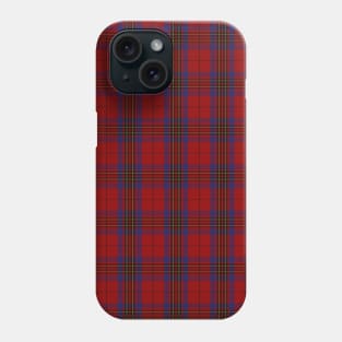 Leslie Clan Tartan (Red) Phone Case