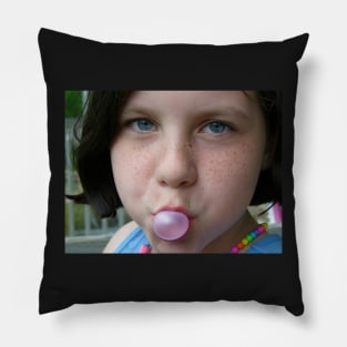 Bubblegum Blowing Bubbles Funny Gum Chewing Social Distancing Face Mask Pillow