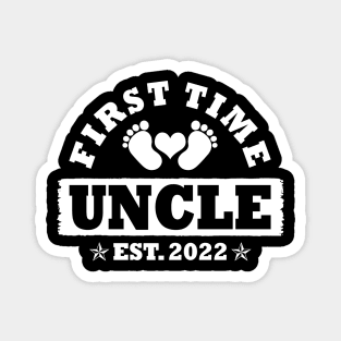 First Time Uncle Est 2022 Funny New Uncle Gift Magnet