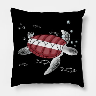 Latvia Turtle Pillow