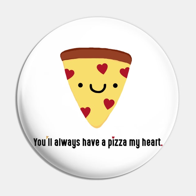 Pizza My Heart Pin by staceyromanart