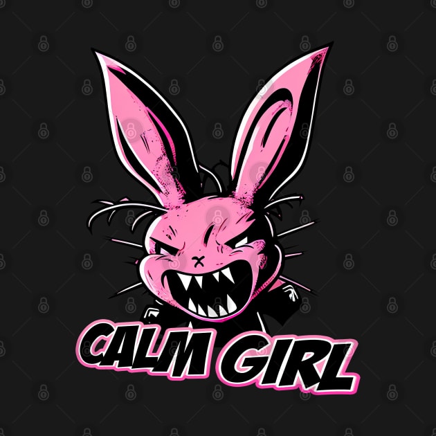 Calm Girl Rabbit Design by Peakstar