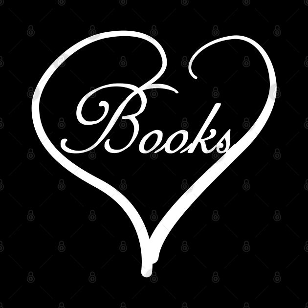 I love books heart by All About Nerds