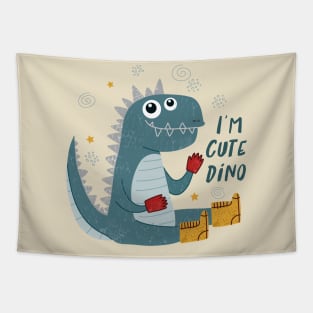 I m a cute dino Tapestry