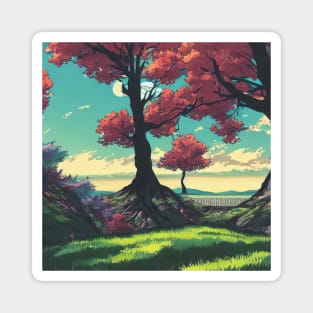 Anime Style Landscape Magnet